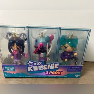XOX Kweenie FEARLESS KWEENS 3 Pack HIGH SCHOOL HEARTBREAKERS ART 4" Dolls NEW!!